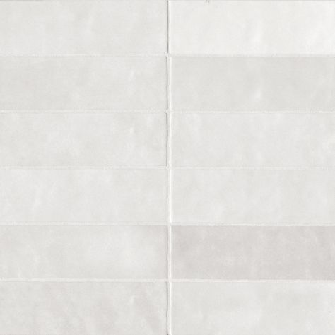 Cloe 2.5" x 8" Ceramic Tile in White | Bedrosians Tile & Stone Bedrosians Tile, Ceramic Cookware, Bathroom Tray, Bathroom Plumbing, Bathroom Update, Bathroom Remodeling, Cookware Set, House 2, Renovation Project