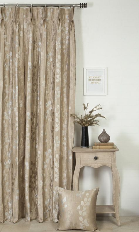 'BARELY GOLD' MADE TO MEASURE CURTAINS (GOLDEN BEIGE) $51.00  https://www.spiffyspools.com/collections/curtains/products/barely-gold-curtains?variant=1820939911192 Curtains Roman Shades, Living Room Floor Tiles, Golden Curtains, Curtains Style, Tile Floor Living Room, Cream Curtains, Measuring Curtains, Layered Curtains, Living Room Curtains