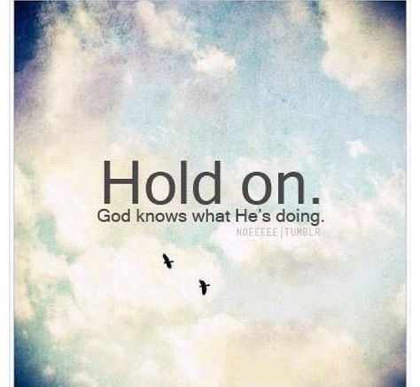 It doesn't matter what you're going through; hold on.  The Lord is always preparing the way for His children.  He promised to work things out for your good. Blessed Sunday, Sunday Quotes, Life Quotes Love, Makkah, Spiritual Inspiration, Amazing Quotes, Words Of Encouragement, Way Of Life, Trust God