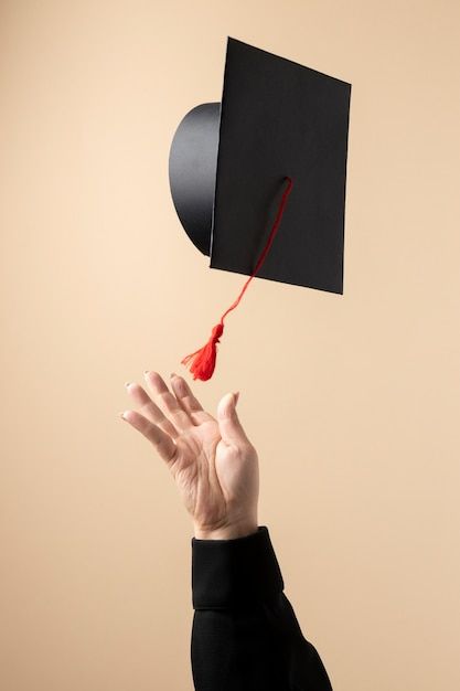 Graduate Cap, Education Day, Party Poster, Graduation Cap, Front View, Free Photo, Free Photos, A Woman, Stock Photos