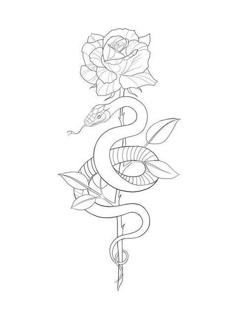 Front Thigh Tattoos, Abstract Tattoo Ideas, Animal Tattoo Ideas, Girl Back Tattoos, Cross Tattoos For Women, White Ink Tattoo, Snake Tattoo Design, Love Coloring Pages, Tattoo Design Book