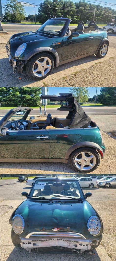 2005 Mini Cooper Convertible Repairable [easy fixer with light body work] Mini Cooper Convertible, 2005 Mini Cooper, Convertible Top, Mini Cooper, Sport Cars, Convertible