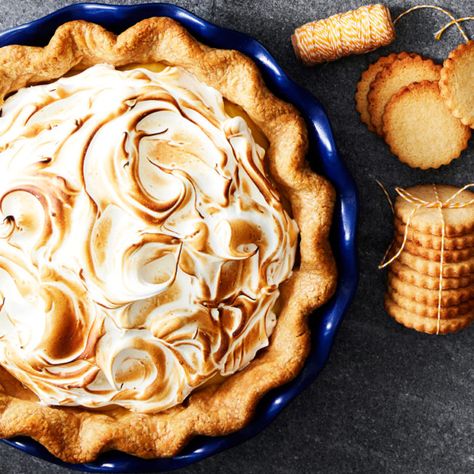 6 Pie Recipes for Pi Day - Williams-Sonoma Taste Blueberry Meringue, Butterscotch Pie, Meringue Pie Recipes, Lemon Curd Filling, Lemon Meringue Pie, Meringue Pie, Lemon Pie, Toasted Marshmallow, Lemon Meringue