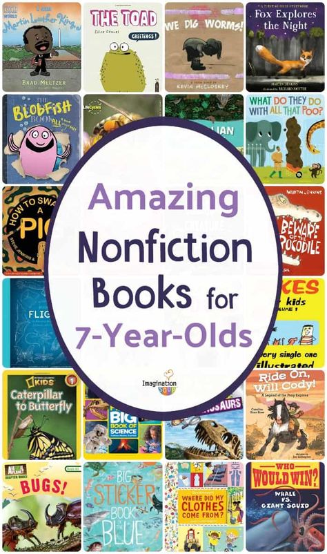 nonfiction books for 7 year olds (2nd grade) Third Grade Books, Nonfiction Books For Kids, Non Fiction Books, Nonfiction Reading, Autumn Ideas, Grade Book, Classroom Library, Books For Boys, School Reading