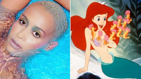 The Mermaid Trend Has an Extra-Special Meaning for Many Trans Women | Allure Jazz Jennings, Shimmery Makeup, Black Curls, Turquoise Hair, Beauty Photoshoot, Beauty Dress, Online Banking, Beauty Body, Beauty Videos