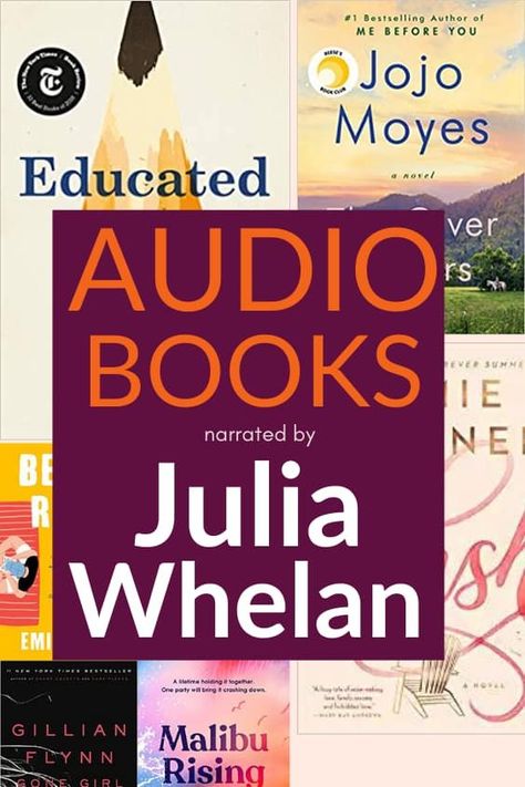 best narrated audiobooks Tara Westover, Audiobook Narrator, The Four Winds, Malibu Rising, Taylor Jenkins Reid, Must Read Novels, Kristin Hannah, Best Audiobooks, Emily Henry