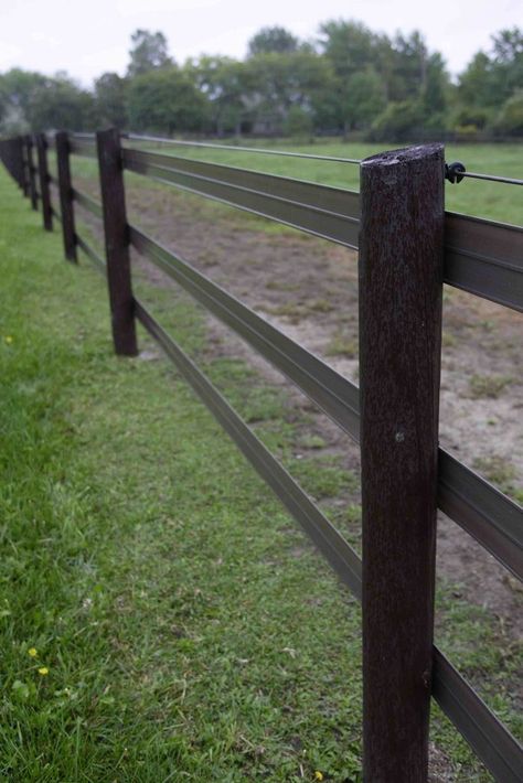 Diy Horse Fencing, Property Fence, Barn Organization, Farm Horses, Horse Pens, Pasture Fencing, Horse Fence, Equestrian Property, Horse Farm Ideas