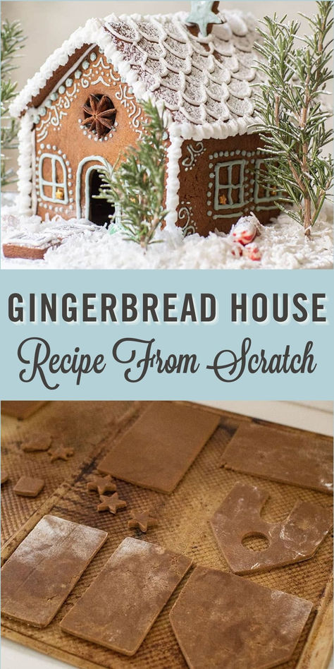 It’s time to master the art of the gingerbread house! We’re sharing the best gingerbread house recipe and a complete guide to baking, constructing, and decorating your own gingerbread house! Best Gingerbread House Recipe, The Best Gingerbread House, Best Gingerbread House, Easy Gingerbread House, Gingerbread House Recipe, Cool Gingerbread Houses, Christmas Entertaining, Recipe From Scratch, Christmas Tablescapes