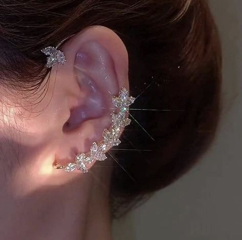 ZuDaling 2PCS Earrings Hook Without Pierced Ear Bone Clip Ear Clip Really Pretty Dresses, Fantasy Royalty, Shiny Earrings, Prom Pics, Korean Photo, Daily Accessories, Classy Prom, Prom Accessories, Classy Prom Dresses