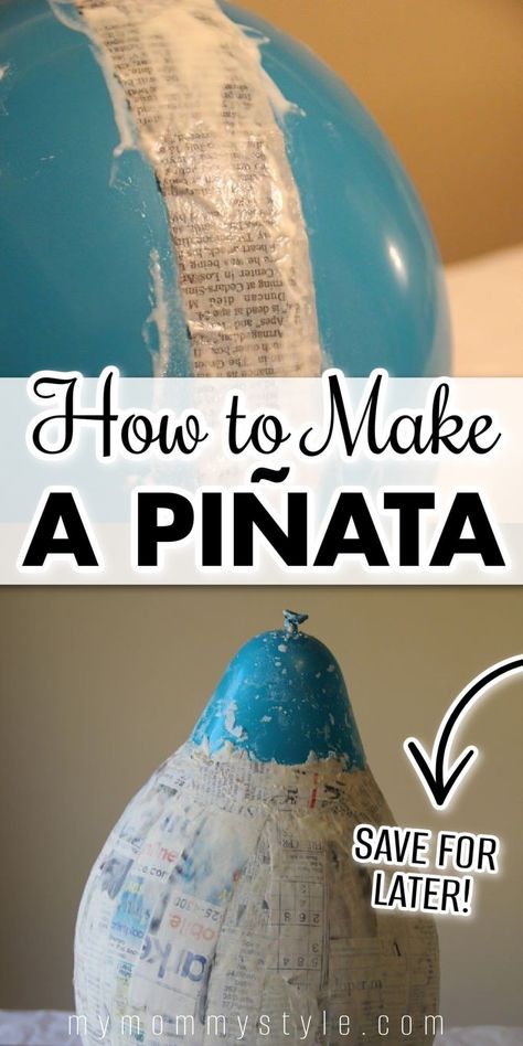 Make your own piñata! This is a simple DIY project that anyone can do! With only a few household ingredients you can make an epic party piñata!! Everyone will love breaking it open! Try this project for your next birthday party! How To Make A Pinata, Homemade Pinata, How To Make Pinata, Mommy Inspiration, Piñata Ideas, Birthday Traditions, Diy Pinata, Epic Party, Mommy Style