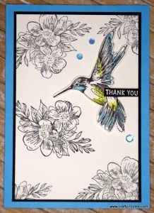 February 2024 - Page 2 of 3 - Crafty-rootes Stampin Up Hummingbird Cards, Hummingbird Cards, Hummingbird Card, Thoughtful Expressions, Lavender Stamp, Mood Card, Blue Cards, Everyday Cards, Sewing Cards