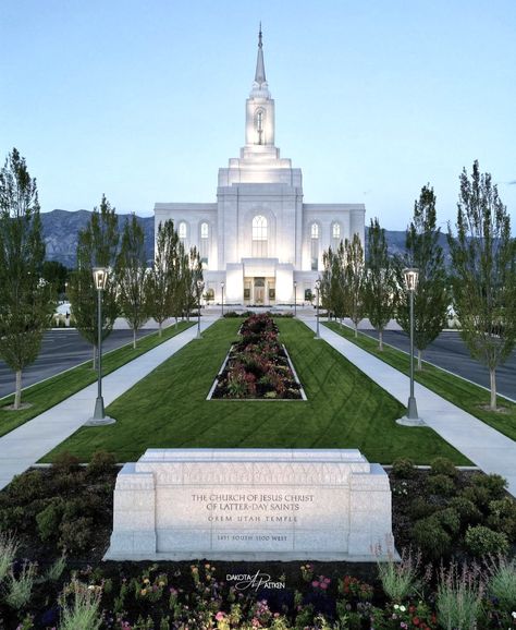 Orem Utah Temple, Orem Temple, Saint Wallpaper, Relief Society Crafts, Lds Temple Pictures, Orem Utah, 2024 Goals, Utah Temples, Temple Pictures