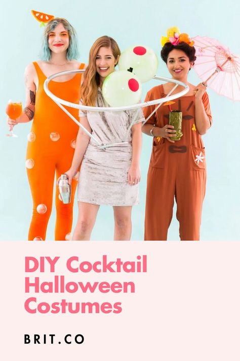 Diy Cocktail Party, Party Halloween Costumes, Tiki Drink, Themed Halloween Costumes, Diy Cocktails, Tiki Drinks, Diy Kostüm, Diy Drinks, Party Costumes