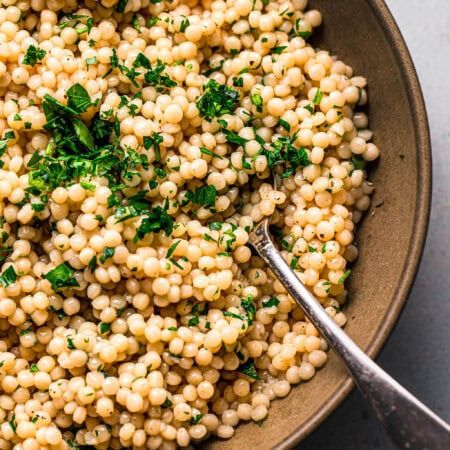 How to Cook Israeli Couscous - Platings + Pairings Pearl Couscous, Christmas Sides, Cous Cous, Nutrition Labels, Recipe Images, Fresh Parsley, Learn To Cook, Couscous, How To Cook