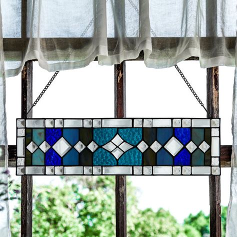 George Oliver Stained Glass Window Panel | Wayfair Mid Century Stained Glass Window, Victorian Stained Glass Panels, Stained Glass Transom, Dragonfly Stained Glass, Cornice Boards, Transom Window, Window Panes, Stained Glass Window Panel, Glamour Nails