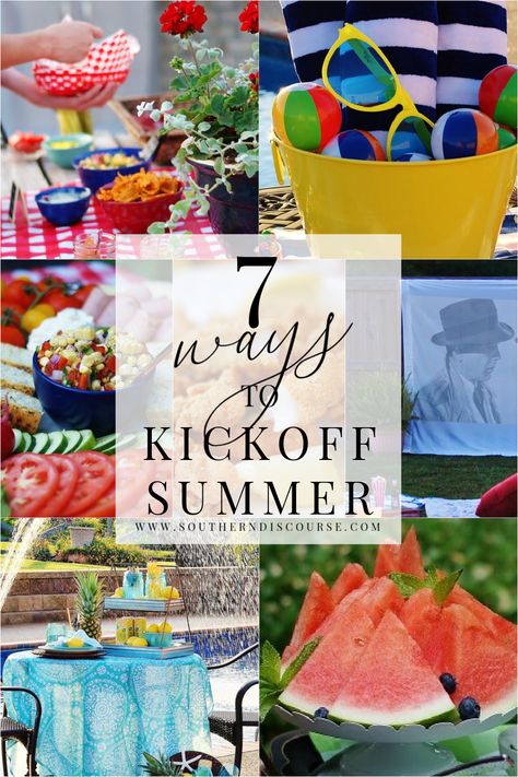 7 Ways to Kickoff Your Summer - southern discourse Quick Summer Desserts, Southern Discourse, Sheet Pan Suppers, Best Comfort Food, Party Buffet, Southern Cooking, Tasty Bites, Night Party, Summer Cocktails