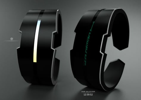 Futuristic Gadgets, Tech Bracelet, Futuristic Accessories, Futuristic Watches, Led Watch, New Technology Gadgets, Smart Glasses, Cyberpunk Aesthetic, Wearable Device