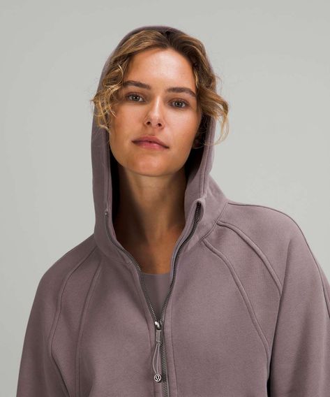 Lululemon Scuba Oversized Full Zip - Lunar Rock - lulu fanatics Scuba Oversized Full Zip, Lululemon Scuba, Women's Hoodies, Cozy Fabric, Red Tank, Card Sleeve, Hair Tie, Cotton Lights, Outerwear Women