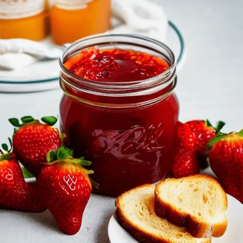 Strawberry Marmalade Recipe, Strawberry Marmalade, Strawberry Syrup Recipes, Homemade Marmalade, Syrup Recipes, Marmalade Recipe, Strawberry Picking, Sandwich Shop, Clam Recipes