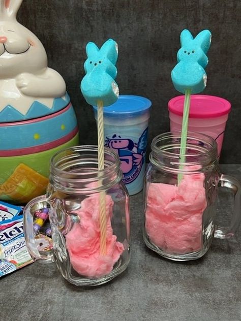 Cotton Candy Sprite Drink, Cranberry Sprite, Sprite Cranberry, Easter Drinks, Outdoor Movie Night Party, Cotton Candy Drinks, Cranberry Ginger Ale, Easter Drink, Holiday Party Drinks