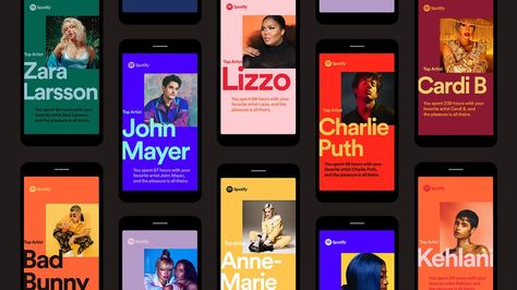 Your 2018 Wrapped | Spotify In-House | Spotify | D&AD Awards 2019 Pencil Winner | Campaign Websites | D&AD Spotify Ads, Spotify Design, Advertising Awards, Film Technique, Kehlani, Charlie Puth, Entertainment Music, Creative Skills, Music Film