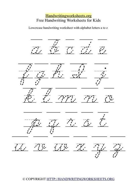 May 31, 2017 - Lowercase Cursive Letters A-Z Handwriting Worksheet in Printable Format for Kindergarten Kids. 1 Worksheet with 26 Lowercase Cursive Alphabets. F Cursive Small Letters, Lowercase Cursive Letters, Cursive Letters Worksheet, Free Handwriting Worksheets, Printable Handwriting Worksheets, Cursive Writing Practice Sheets, Handwriting Worksheet, Cursive Worksheets, Handwriting Worksheets For Kids