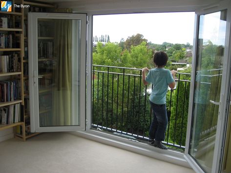 Attic Nook, Loft Conversion Bedroom, Loft Conversion Ideas, Loft Door, Juliette Balcony, Loft Extension, Balcony Railings, Attic Renovation Ideas, French Balcony