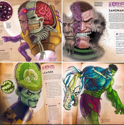 Marvel Anatomy, Graphic Design Activities, Anatomy Images, Marvel Concept Art, Marvel Facts, Marvel Superheroes Art, Comic Villains, Dark Souls Art, African Art Paintings