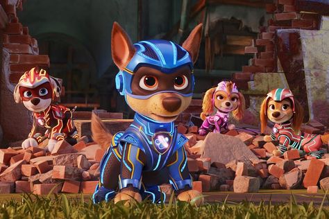 ‘PAW Patrol: The Mighty Movie’ Has a PG Rating—Is It OK for Its Young Fans? Paw Patrol The Mighty Movie, Paw Patrol Movie, Superhero Stories, Funny One Liners, Paw Patrol Toys, Mckenna Grace, Paw Patrol Pups, Chris Rock, Computer Animation