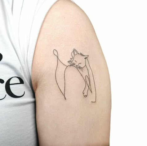 Line Woman Tattoo, Single Line Woman, Wine Tattoo, Cat Tattoo Simple, One Line Tattoo, Cute Simple Tattoos, Single Line Tattoo, Woman Tattoo, 4 Tattoo