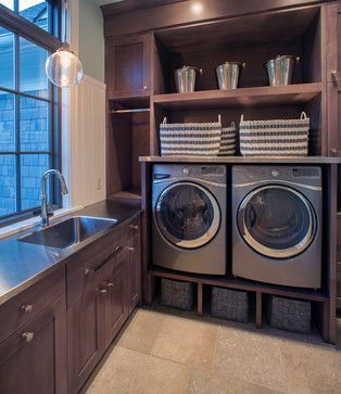 EGR Classic - transitional - laundry room - grand rapids - Scott Christopher Homes Transitional Laundry Room, Laundry Room/mud Room, Stylish Laundry Room, Interior Design Minimalist, Dream Laundry Room, Laundry Room Shelves, Diy Laundry, Laundry Room Storage, Laundry Mud Room