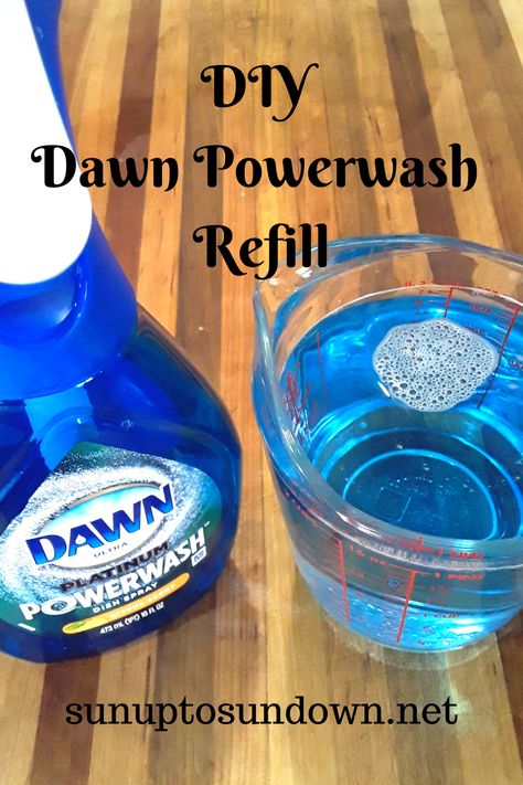 Dawn Powerwash Diy, Diy Dawn Power Wash Spray Refill, Powerwash Refill Diy, Dawn Powerwash Refill Diy, Diy Dawn Powerwash, Dawn Cleaner, Dawn Powerwash, Diy Household Cleaners, Power Wash