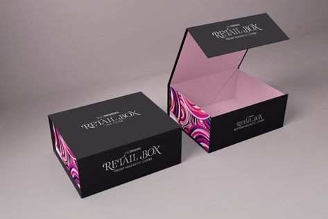 Thumbnail for Retail Boxes Vol.4: Magnetic Box Packaging MockUp Magnetic Box Packaging, Makeup Boxes, Luxury Packaging Design, Custom Makeup, Boxes Packaging, Small Business Packaging Ideas, Gift Box Design, Small Business Packaging, Box Packaging Design