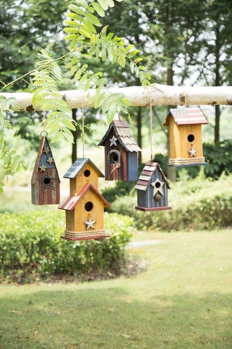 Bird Houses For Sale, Garden Birdhouses, Bird House Kits, Bird Houses Painted, Cottage Garden Design, Decorative Bird Houses, Bird Houses Diy, Bird Garden, Garden Cottage