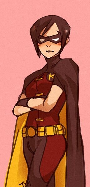 Genderbent robin art Female Robin Dc, Robin Genderbend, Fem Nightwing, Cosplay Robin, Robin Girl, Robin Drawing, Female Robin, Robin Art, Superhero Artwork