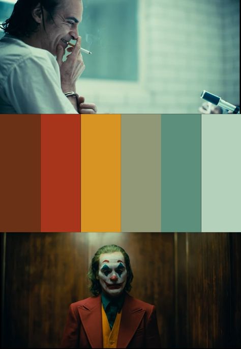 Joker Color Palette, Color Palette 2024, Big Ramy, 2024 Inspiration, Film Shots, Visual Research, Lighting Color, Color Grading, Color Pallets