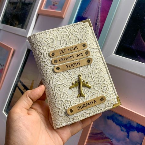 🌍💭 Take your dreams to new heights with this elegant designer passport cover. Perfect for those who aspire to let their dreams take flight, customized just for you. #DreamBigFlyHigh #ElegantExplorer #LuxuryTravelEssentials #PersonalizedPassport #JourneyStylishly #AdventureAwaits Passport Cover Design, Luxury Travel Essentials, Vision Board Poster, Passport Design, Broken Iphone Screen, Broken Iphone, University Outfits, New Passport, Sky Photography Nature