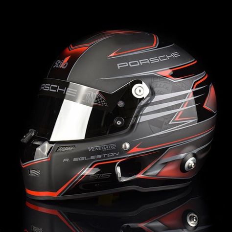 Helmet Design Karting, Karting Helmet Design, Racing Helmet Design Painting, Sporty Jacket Outfit, Helmet Design Ideas, Race Car Helmet, F1 Helmet Design, Racecar Livery, Racing Helmet Design