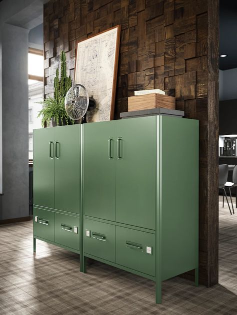 Green Cabinet, Office Storage Cabinets, Best Ikea, Comfortable Furniture, Metal Cabinet, Office Storage, Cabinet Doors, Storage Cabinets, Filing Cabinet