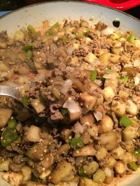 Eggplant Dressing Recipe, Eggplant Dressing, Cajun Rice Dressing, Eggplant Rice, Dressing With Sausage, Recipes Using Rice, Eggplant Dress, Cajun Rice, Louisiana Cooking