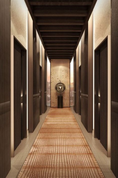 Hotel Corridor Design, Yacht Interior Design, Hotel Corridor, Maldives Hotel, Hotel Hallway, Luxury Hospitality, Stair Lift, International Interior Design, Corridor Design