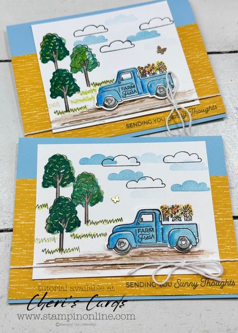 Truck Stamps, Truck Cards, Up Pumpkin, Life Is A Highway, Loads Of Love, Flower Truck, Guy Cards, Rascal Flatts, Two Step