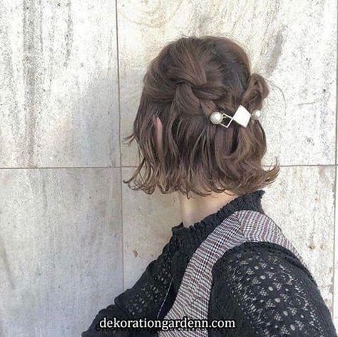 Balayage Blond, Cute Braided Hairstyles, Short Hair Trends, Kawaii Hairstyles, Hair Arrange, Haircut Inspiration, Hairdos For Short Hair, Peinados Fáciles Para Cabello Corto, Penteado Cabelo Curto