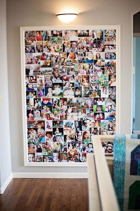 Photo Collection In A Colorful Collage Collage Foto, Family Photo Wall, Cute Dorm Rooms, Dekor Diy, Photo Wall Decor, Decoration Photo, Family Wall, Photo Display, Living Room Diy