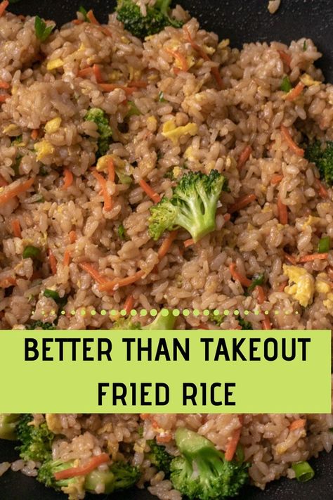 Combination Fried Rice Recipe, Better Than Takeout Fried Rice Recipe, Fried Rice With Pork, Recipes With Oyster Sauce, Takeout Fried Rice, Rice With Pork, Broccoli Fried Rice, Pork Fried Rice Recipe, Vegetable Fried Rice Recipe