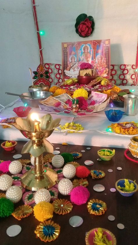 Dhanteras pujan Dhanteras Aesthetics, Dhanteras Puja At Home, Dhanteras Puja Snap, Dhanteras Decorations At Home, Dhanteras Pooja At Home, Dhanteras Snapchat Story, Dhanteras Pooja Decoration At Home, Dhanteras Snap, Dhanteras Decoration