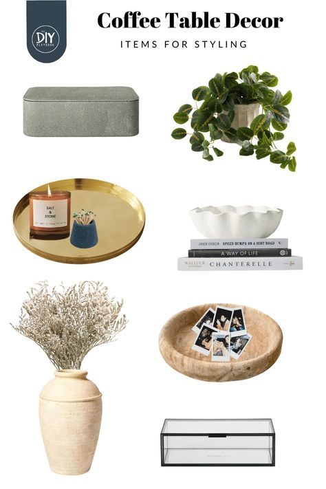 Sharing some of my best living room coffee table ideas and a roundup of stylish options for your home. Plus, coffee table styling tips! If you are looking to add some style into your living room you will want to check out this post with my coffee table decor tips. Head to the blog to see a round up of my favorite coffee tables and how to style your coffee table. | Coffee Table Decor | Living Room Coffee Table | Style Coffee Table Round Coffee Table Styling Rustic, Decorating A Large Coffee Table, Small Coffee Table Decor Living Room, Centre Table Decoration Ideas, Decorate A Round Coffee Table, Living Room Coffee Table Ideas, Coffee Table Decor Diy, Coffee Table Styling Ideas, Round Coffee Table Styling