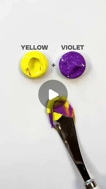 Yellow Colour Palette, Color Wheel Art, Mixing Colours, Mixing Paint Colors, Purple Chocolate, Color Mixing Chart, Colour Mixing, Yellow Violet, Mixing Colors