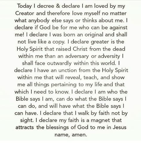 Christian Decree And Declarations, I Declare And Decree, Declare And Decree Prayer, Decree And Declare Prayer, Declare And Decree, I Decree And Declare, God Affirmations, Decree And Declare, Declaration Prayers