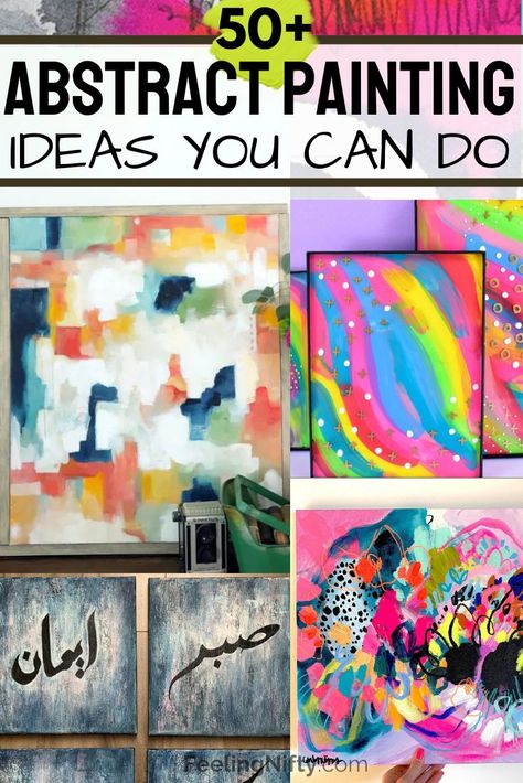 Practice Acrylic Painting, Easy Painting Ideas On Canvas Steps, Paint Your Own Canvas Ideas, Amazing Abstract Art, Horizontal Painting Ideas On Canvas, Abstract Painting Diy Easy, How To Paint Modern Art, Beginner Abstract Acrylic Painting Ideas, Colorful Canvas Paintings Easy Diy